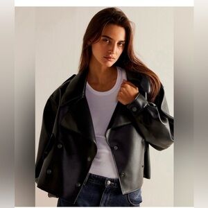 Free people Alexis leather jacket